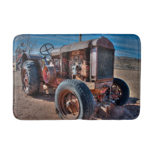Alfombrilla De Baño Granjas Rusty Antique Tractor