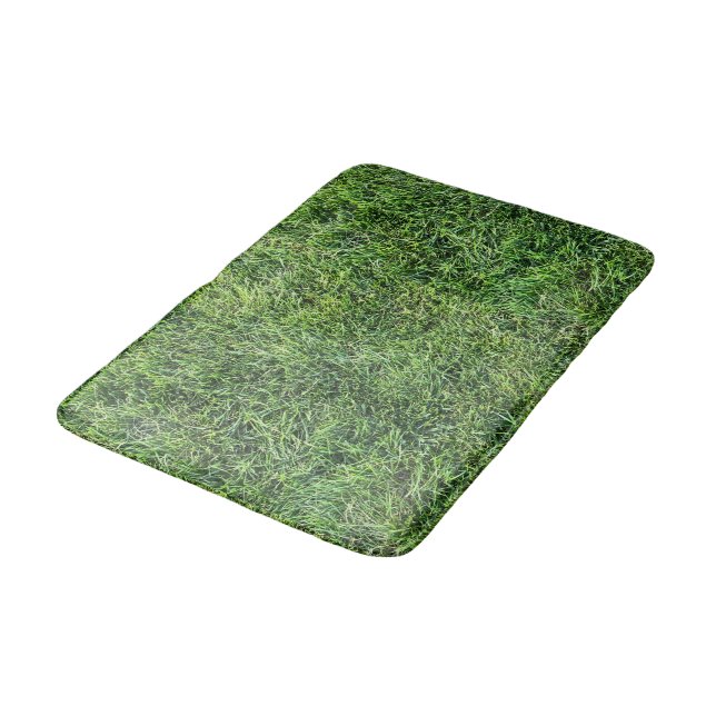 Alfombrilla De Baño Grasa verde divertido patrón de textura foto real (Angular)