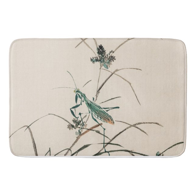 Alfombrilla De Baño Grasshopper de Kōno Bairei Bath Mat (Anverso)
