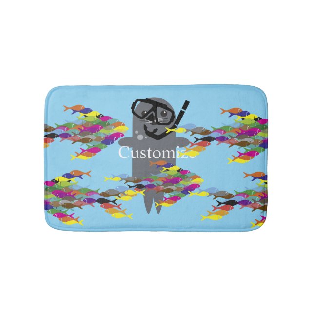 Alfombrilla De Baño Gray Seal Thunder_Cove (Anverso)