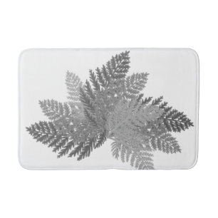 Alfombrilla De Baño Grayscale Fern