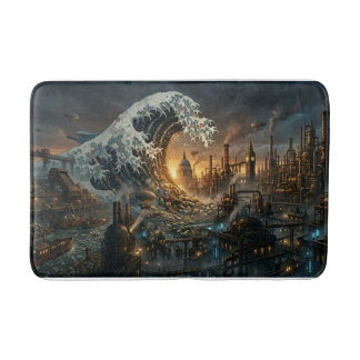 Alfombrilla De Baño Great Plastic Trash Wave - Steampunk Bath Mat