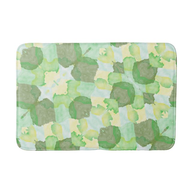 Alfombrilla De Baño Green abstract art Magical wallpaper (Anverso)