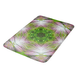 ALFOMBRILLA DE BAÑO GREEN AND WHITE ABSTRACT DRAWING. SAMER BRASIL. 2