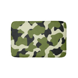 Alfombrilla De Baño Green Camo Cow Spots