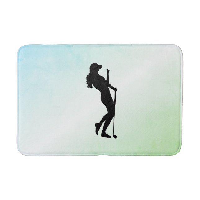 Alfombrilla De Baño Green de golf para damas (Anverso)