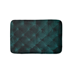 Alfombrilla De Baño Green de terciopelo: Elegancia textil malaquita
