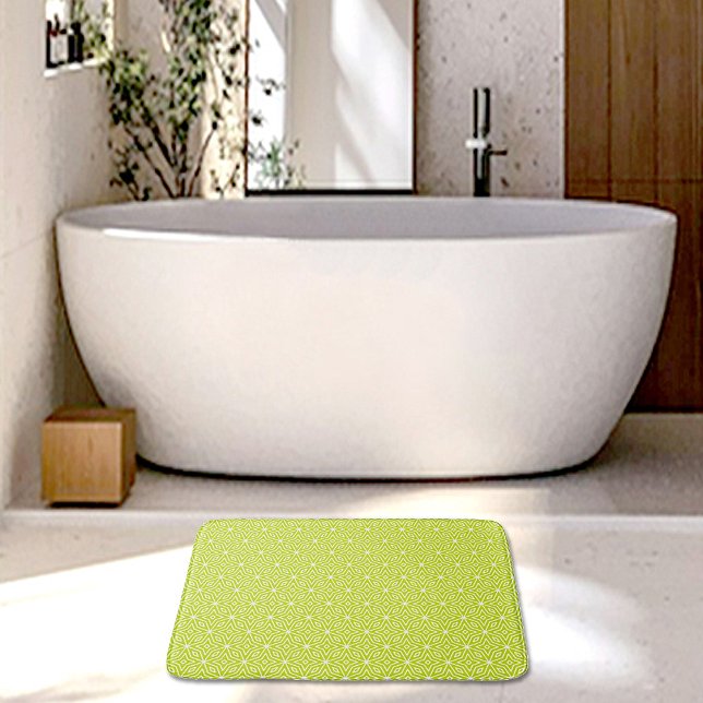 Alfombrilla De Baño Green Diamonds Pattern Bath Mat (Subido por el creador)