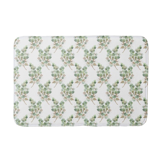 ALFOMBRILLA DE BAÑO GREEN EUCALYPTUS BRANCH MULTI BATH MAT (Anverso)