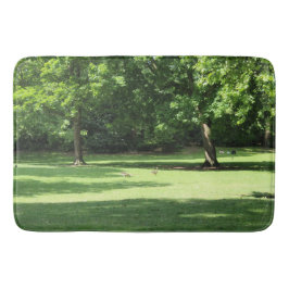 Alfombrilla De Baño Green Garden Trees Bath Mat