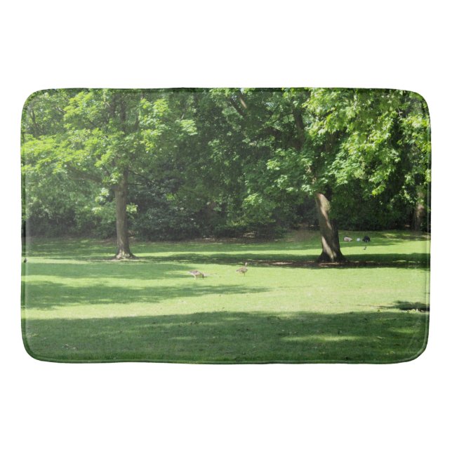 Alfombrilla De Baño Green Garden Trees Bath Mat (Anverso)