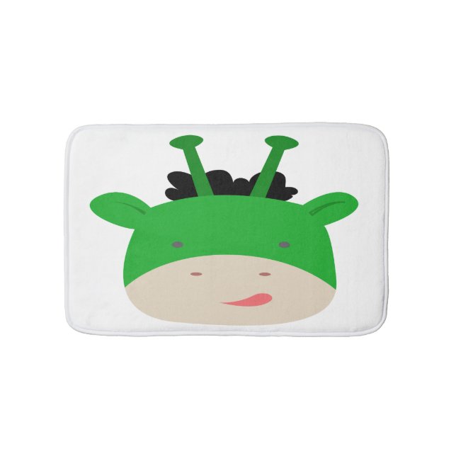 Alfombrilla De Baño Green Giraffe Bath Mat (Anverso)