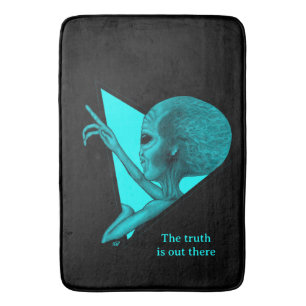 Alfombrilla De Baño Grey Alien, la verdad está ahí fuera