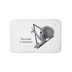 Alfombrilla De Baño Grey Alien, la verdad está ahí fuera