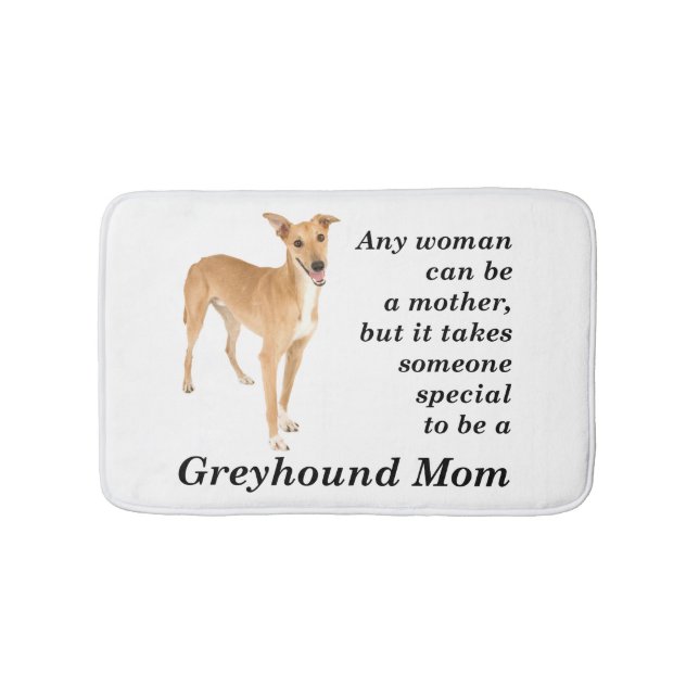 Alfombrilla De Baño Greyhound Mom Bath Mat (Anverso)