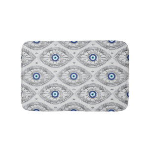Alfombrilla De Baño Griego Mati Mataki - modelo de mal de ojo de