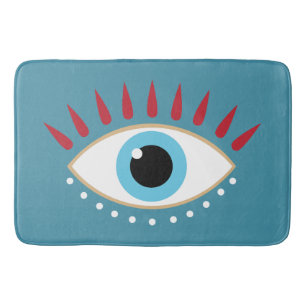 Alfombrilla De Baño Griegos Malvados Ojos Rojos Eyelys