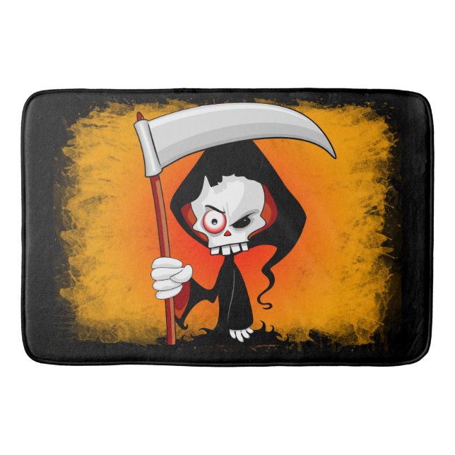 Alfombrilla De Baño Grim Reaper Personalizado (Anverso)