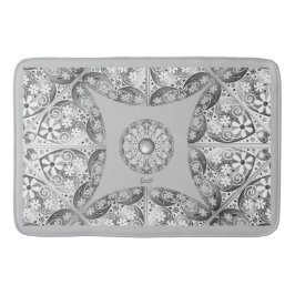 Alfombrilla De Baño Gris de encaje cerámico