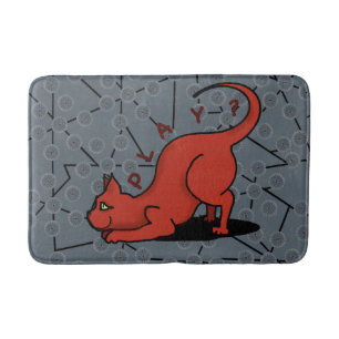 Alfombrilla De Baño Gris del CAT del JUEGO