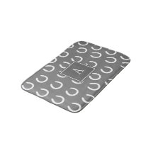 Gris del monograma del zapato del caballo