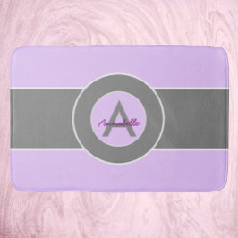 Alfombrilla De Baño Gris morado claro