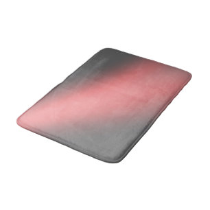 Alfombrilla De Baño Gris y melodía plateados Ombre de luz solar
