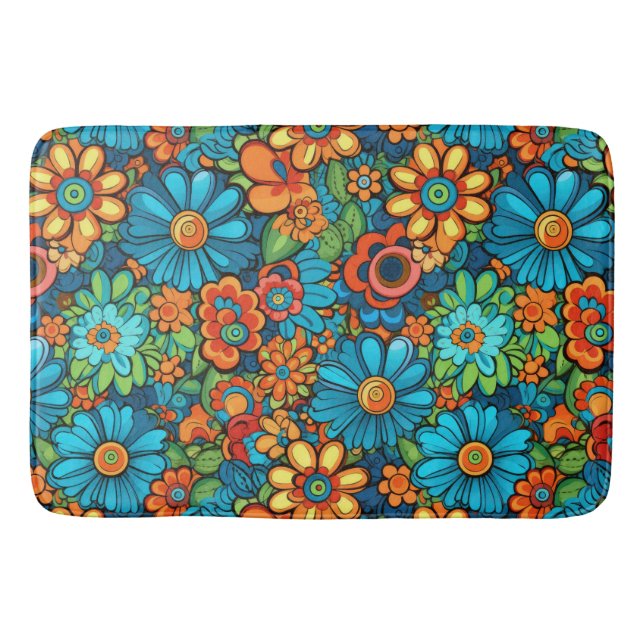 Alfombrilla De Baño Groovy Hippie Bath Mat (Anverso)