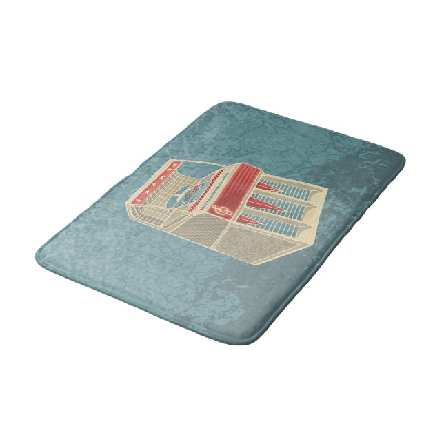 Alfombrilla De Baño Grunge Jukebox (Angular)