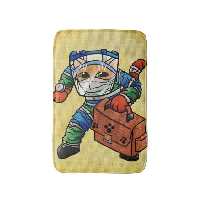 Alfombrilla De Baño Guarda alerta de seguridad (Frente vertical)