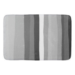 Alfombrilla De Baño Guay en blanco y negro y bandas divertidas
