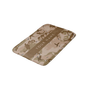 Alfombrilla De Baño Guijarros de camuflaje del desierto, Tu nombre, Pe