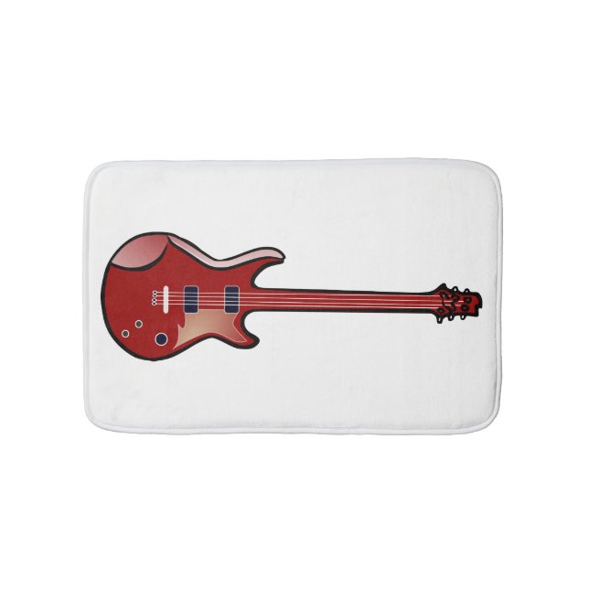 Alfombrilla De Baño Guitarra bajo (Anverso)