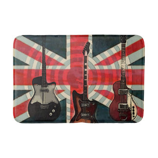 Alfombrilla De Baño Guitarra Eléctrica de Rock Rock Bandera de la Unió