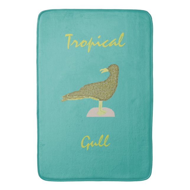 Alfombrilla De Baño Gull-Brown Tropical (Frente vertical)