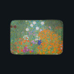 Alfombrilla De Baño Gustav Klimt - Jardín de flores<br><div class="desc">Jardín de flores - Gustav Klimt en 1905-1907</div>