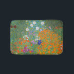 Alfombrilla De Baño Gustav Klimt - Jardín de flores<br><div class="desc">Jardín de flores - Gustav Klimt en 1905-1907</div>