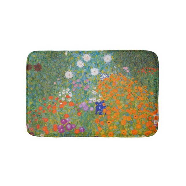 Alfombrilla De Baño Gustav Klimt - Jardín de flores (Anverso)