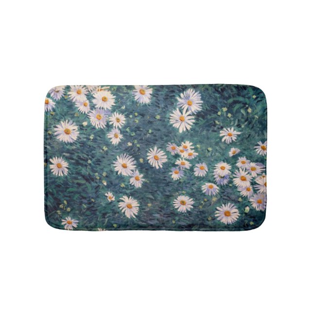 Alfombrilla De Baño Gustave Caillebotte - Cama de Daisies, detalle (Anverso)