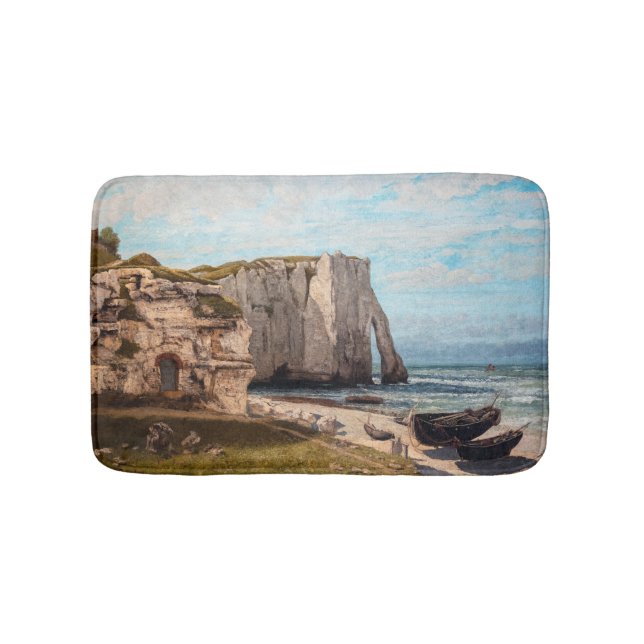 Alfombrilla De Baño Gustave Courbet - Acantilados en Etretat después d (Anverso)