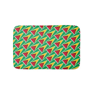 Alfombrilla De Baño GUYANA FLAG Goma patriótica moderna guyanesa