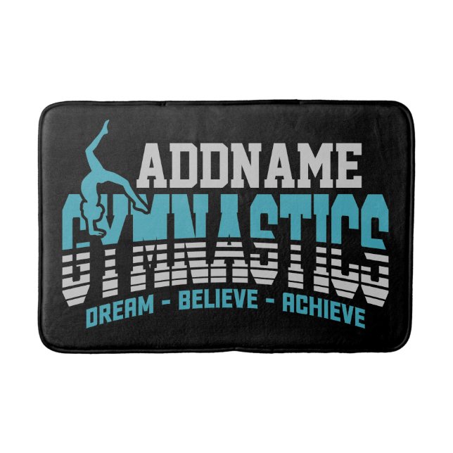 Alfombrilla De Baño Gymnast ADD NAME Gymnastics Team Backbend Kickover (Anverso)