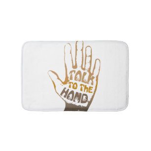 Alfombrilla De Baño Hablar Con La Mano