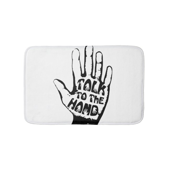 Alfombrilla De Baño Hablar Con La Mano (Anverso)