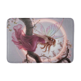 Alfombrilla De Baño Hada mágica entre flores de cerezo – Ilustración d