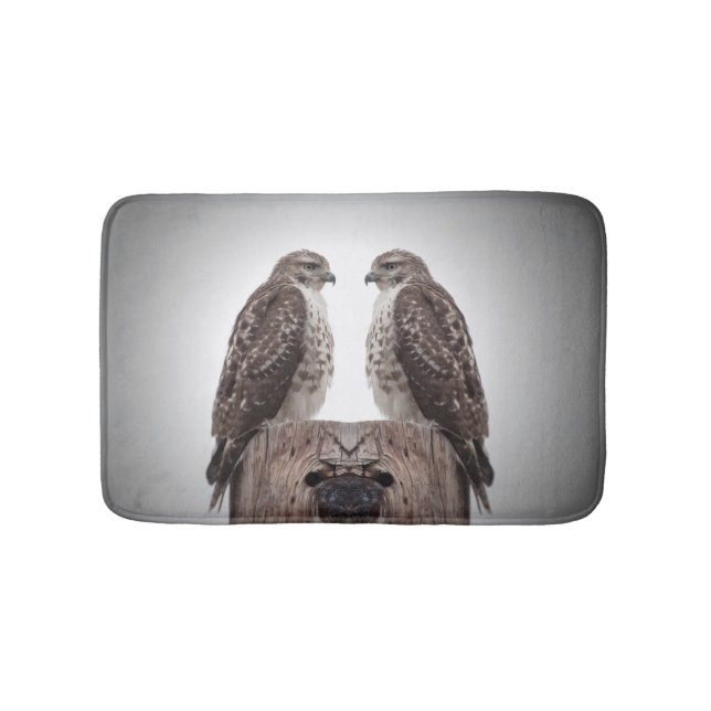 Alfombrilla De Baño Halcones en un poste (Anverso)