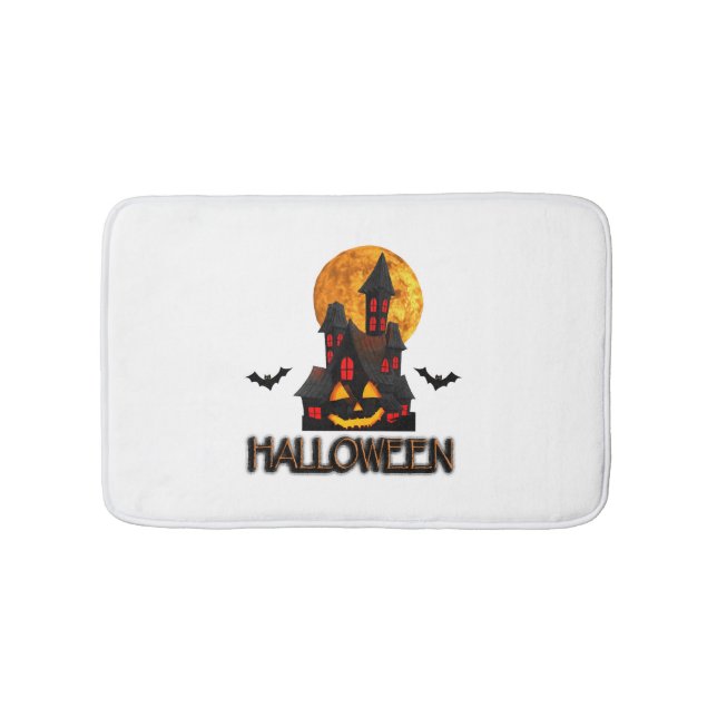 Alfombrilla De Baño Halloween amante, halloween divertido, Halloween f (Anverso)