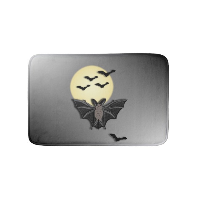 Alfombrilla De Baño Halloween Bats (Anverso)