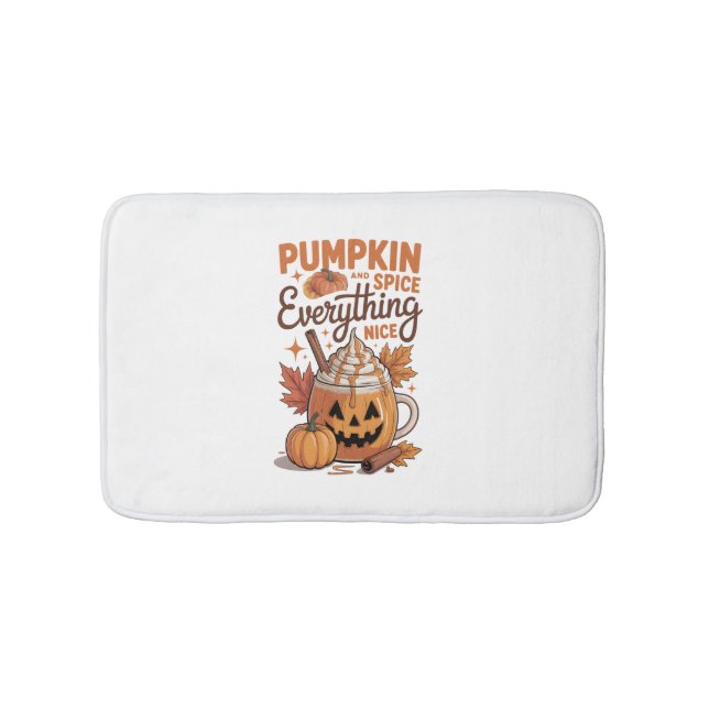 Alfombrilla De Baño Halloween con especias de calabaza (Anverso)