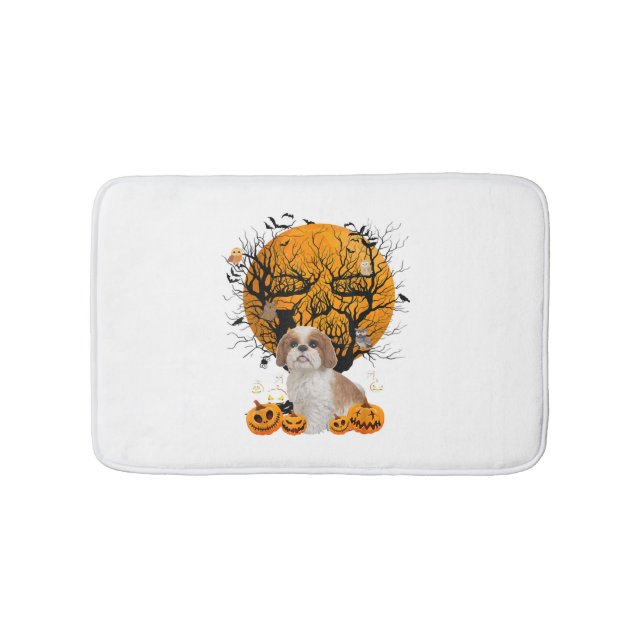 Alfombrilla De Baño Halloween de perros (Anverso)
